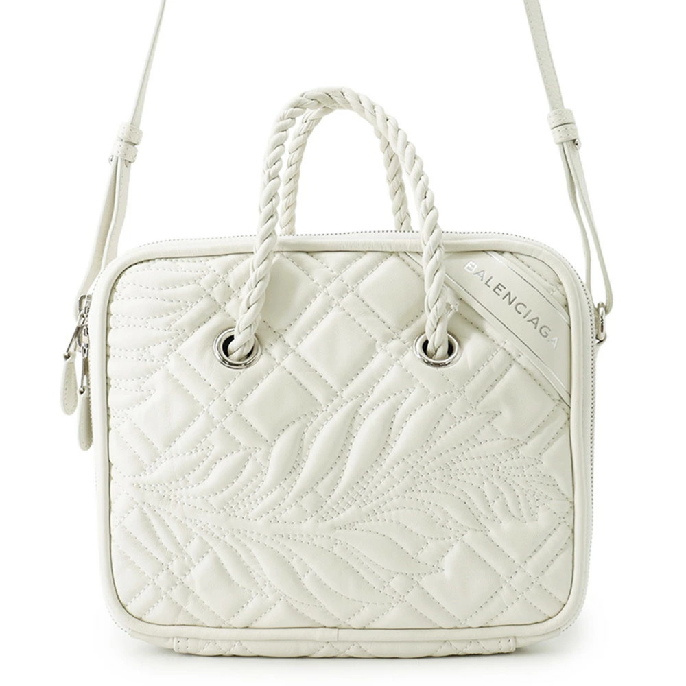 Balenciaga Blanket Square 2way Shoulder Bag White